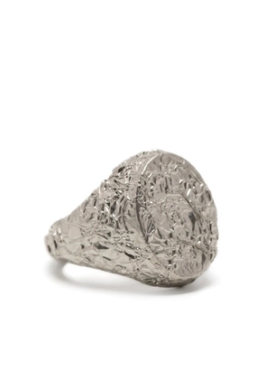 MM6 Maison Margiela signature numeric logo ring - Silver