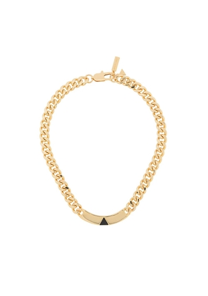 Coup De Coeur Onyx chain necklace - Gold