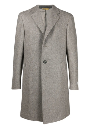 Canali single-breasted wool coat - Neutrals