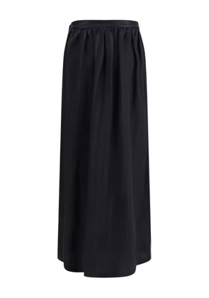 Kristina Ti geometric-button long skirt - Black