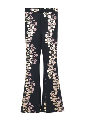 Cynthia Rowley foil-print trousers - Black