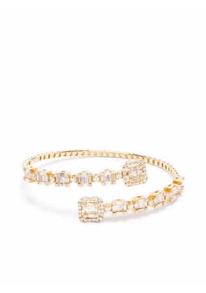 Monan 18kt yellow gold diamond cuff bracelet