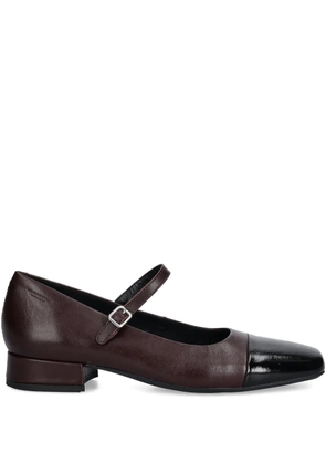 VAGABOND 25mm Debbi contrasting-toe strap pumps - Brown