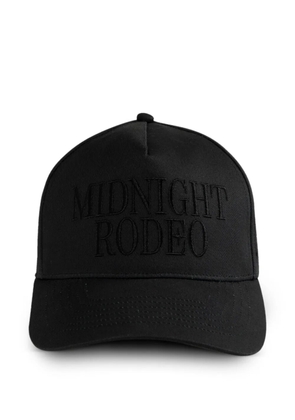 MIDNIGHT RODEO logo-embroidered cap - Black