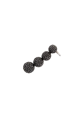 ALINKA 18kt white gold Black Caviar diamond left slider earring - Silver