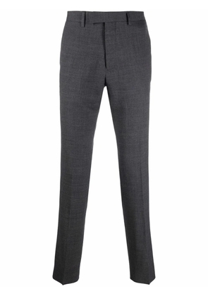 SANDRO straight-leg tailored wool trousers - Grey