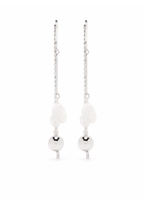 Mounser White Cap earrings