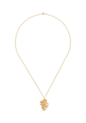 LOVENESS LEE rooster Chinese zodiac necklace - Gold