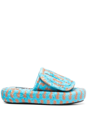 Natasha Zinko Happy touch-strap slides - Blue