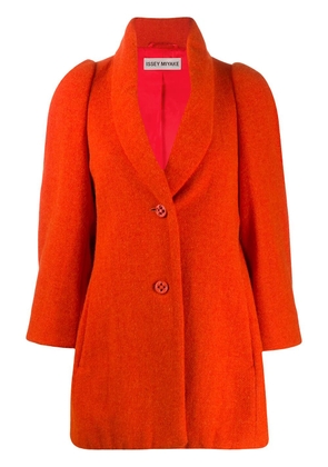 Issey Miyake Pre-Owned relaxed fit coat - Orange