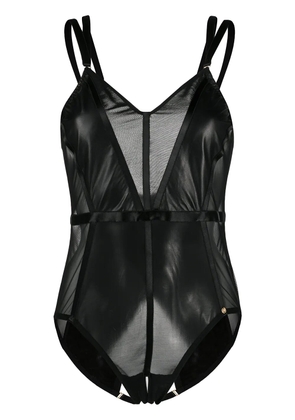 Something Wicked Mia mesh-panelled bodysuit - Black