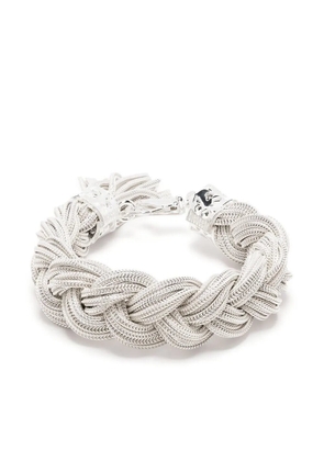 Emanuele Bicocchi Ice braided bracelet - White