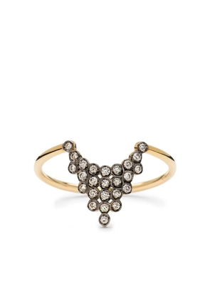 Yannis Sergakis 18kt yellow gold Charnières diamond ring