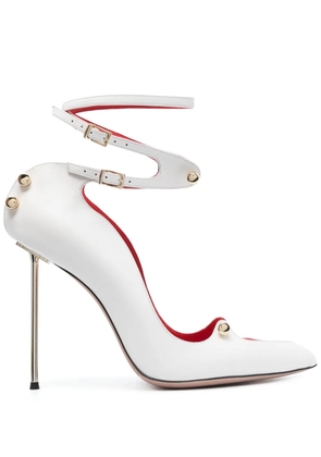 HARDOT Harlot 130mm pointed-toe pumps - White