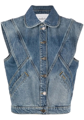 Ba&Sh button-up denim vest - Blue