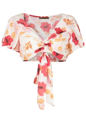Clube Bossa Bevita floral crop top - Multicolour