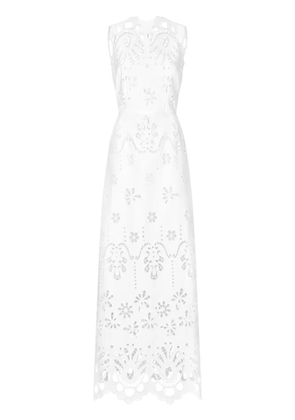 Dolce & Gabbana cut-out stretch-cotton maxi dress - White