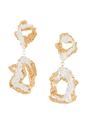 LOVENESS LEE Saorsa hammered-drop earrings - Gold