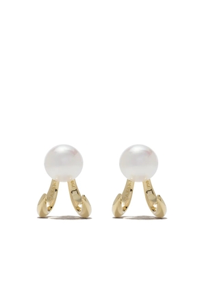 TASAKI 18kt yellow gold Danger Fang pearl earrings