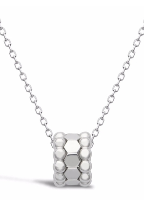 Pragnell 18kt white gold Bohemia three row hexagonal pendant necklace - Silver