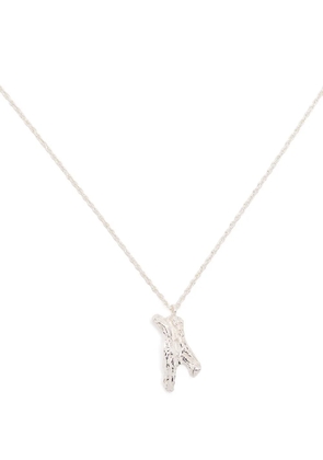 LOVENESS LEE A alphabet pendant necklace - Silver