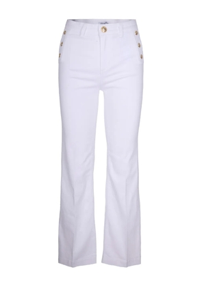 LIU JO button-detail jeans - White