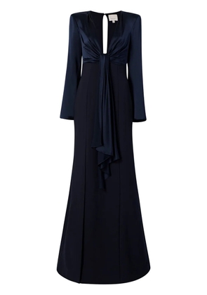 Cinq A Sept Julianne knot-detail gown - Blue