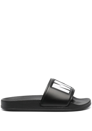 MSGM logo-print slides - Black