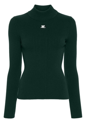 Courrèges Reedition ribbed sweater - Green