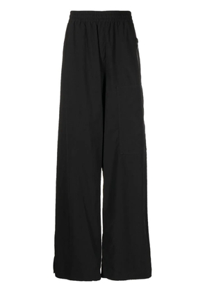 Off-White logo patch track pants - Black