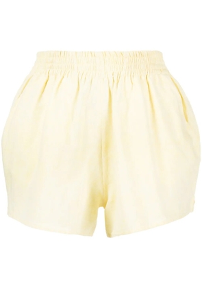 Forte Dei Marmi Couture elasticated-waistband cotton-linen blend shorts - Yellow