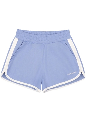 Sporty & Rich logo-print track shorts - Blue