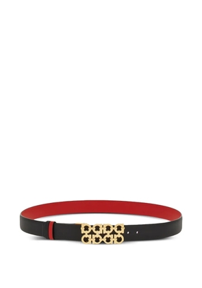 Ferragamo reversible adjustable Gancini belt - Black