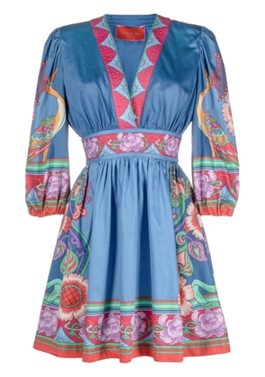 La DoubleJ Margherita cotton minidress - Blue