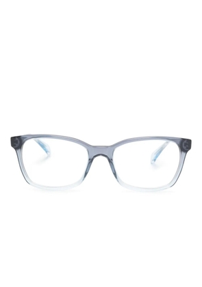 Ray-Ban logo-plaque square-frame glasses - Blue