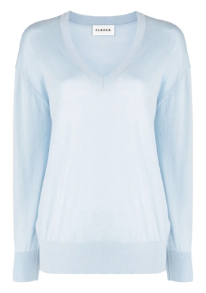 P.A.R.O.S.H. Maglia V-neck fine-knit jumper - Blue