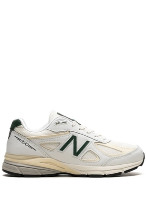 New Balance x Teddy Santis 990V4 Made In USA 'White Green' sneakers