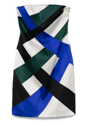 Giorgio Armani Pre-Owned 2000s patchwork mini dress - Black