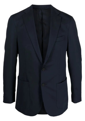 Boggi Milano single-breasted notched-lapels blazer - Blue