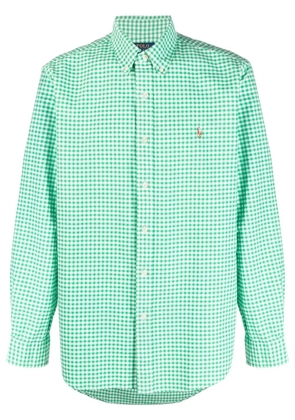 Polo Ralph Lauren embroidered-logo checked shirt - Green