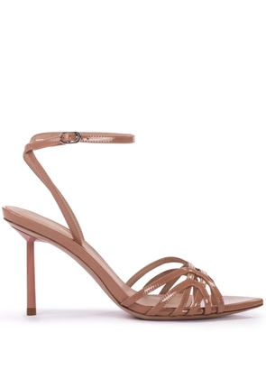Le Silla Bella 80mm patent-leather sandals - Neutrals