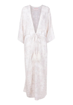 Valentino Garavani geometric-print beach cover-up - Neutrals