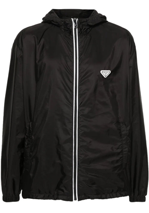 Prada Re-Nylon hooded jacket - Black