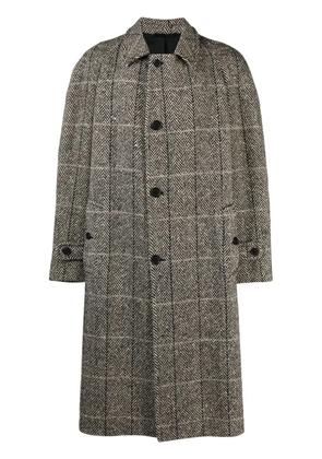 A.N.G.E.L.O. Vintage Cult 1990s herringbone wool coat - Black