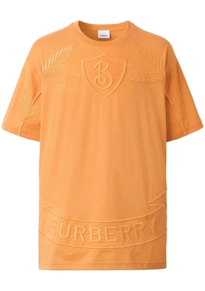 Burberry Oak Leaf Crest embroidered T-shirt - Orange