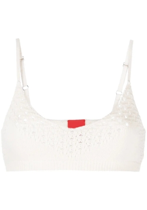 Cashmere In Love Anse crochet-knit bralette - White