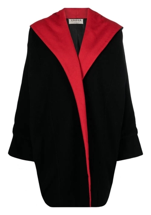 A.N.G.E.L.O. Vintage Cult 1980s two-tone wide-lapels wool coat - Black