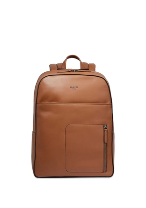 Lancel logo-print leather backpack - Brown