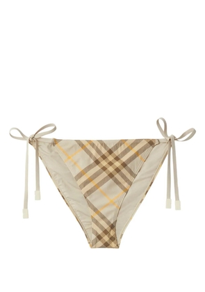 Burberry check-print bikini briefs - Neutrals