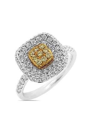 HYT Jewelry 18K gold platinum diamond ring - Silver